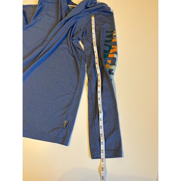 Magellan Outdoors Fishing Gear Shirt. Size M. Casting Crew Orange/Blue Trim - Picture 3 of 6